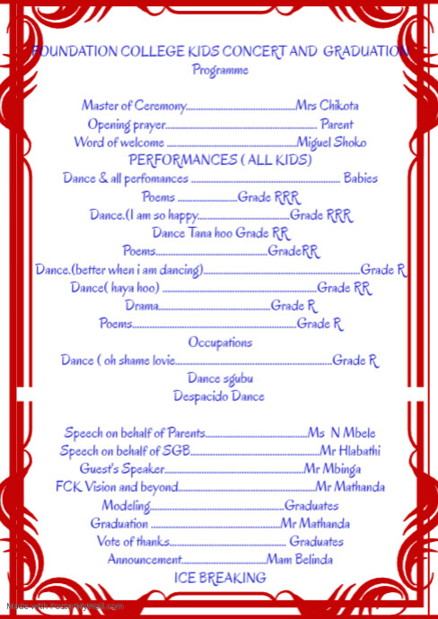 Copy of Event Program Template Final 1 | PosterMyWall