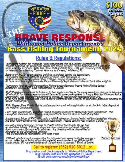 WPD Bass Fishing Tournament Rules PosterMyWall