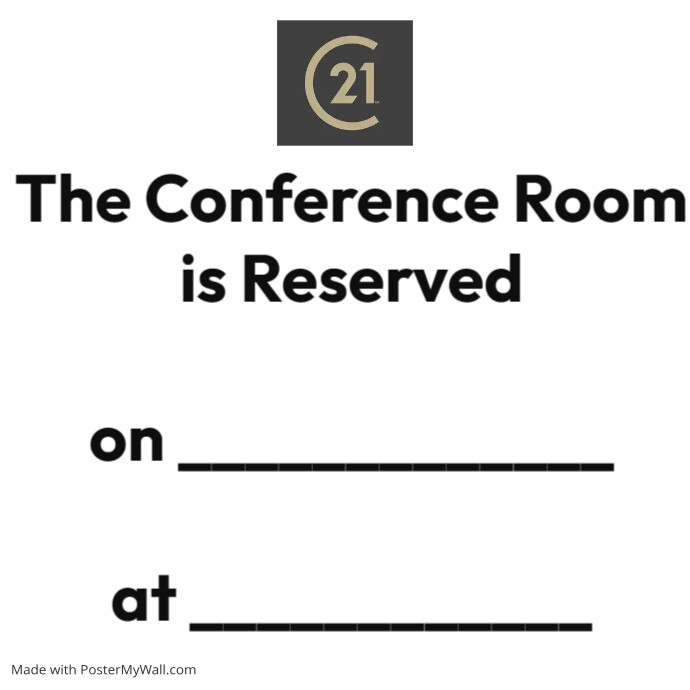 Conference Room Reserved | PosterMyWall