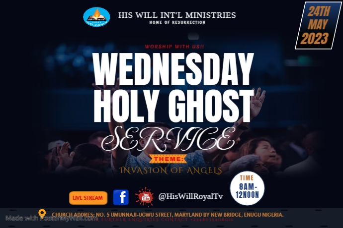 church concert flyer Custom Size template