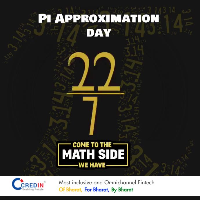 Pi Approximation Day Template PosterMyWall
