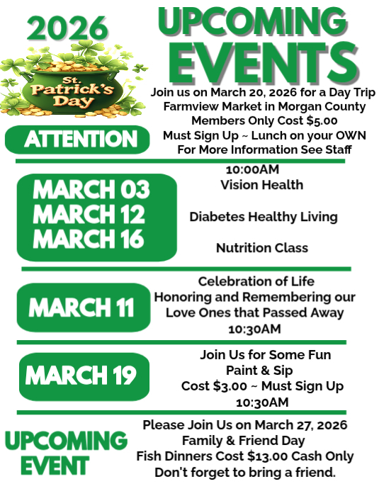 Upcoming Events Flyer (US Letter) template