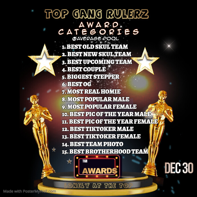 Copy of award night | PosterMyWall