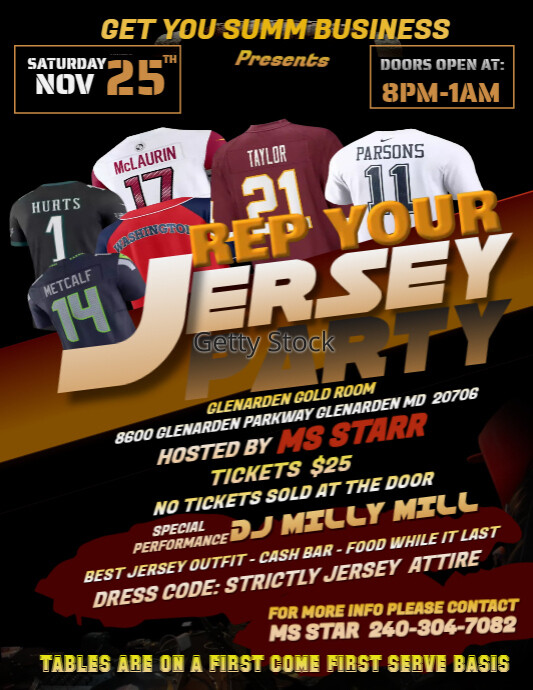 Jersey Party Flyer PosterMyWall Jersey Party Flyer PosterMyWall