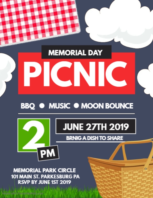 Memorial Day PICNIC PosterMyWall
