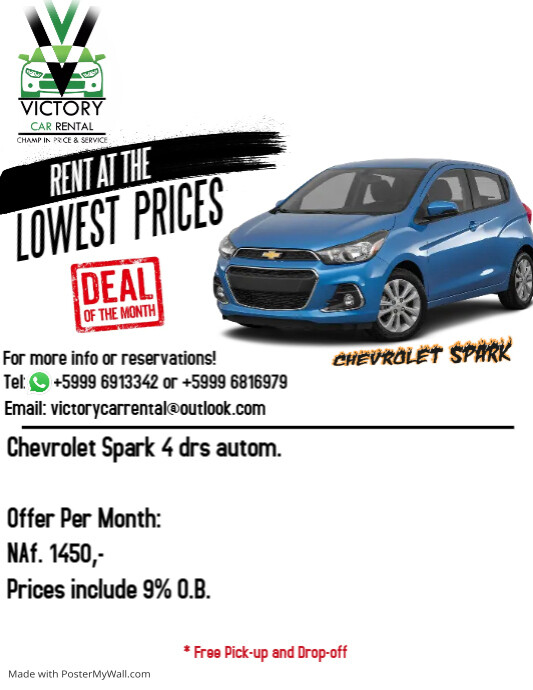 Victory Car Rental PosterMyWall