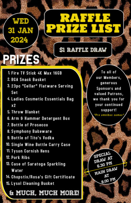 Copy of Prize List - 31 January 2024 | PosterMyWall