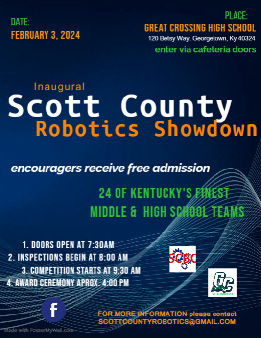 Robotics Competition for Beginners Flyer template