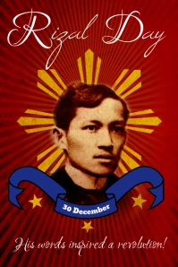 Rizal Day Poster Template Affiche