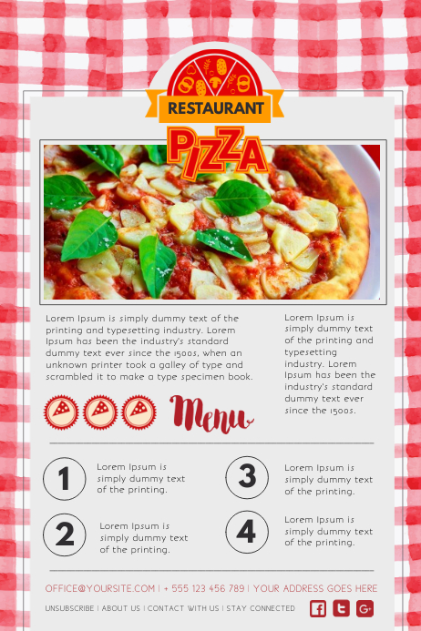 Restaurant Newsletter Design Template | PosterMyWall