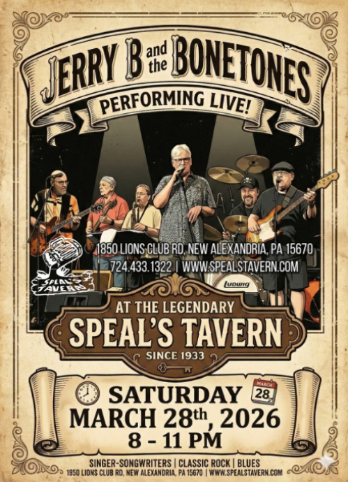 Jerry B and The Bone Tones perform live at Speal's