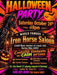 Epic Halloween Party @ "WORLD FAMOUS" Iron Horse Saloon Saturday Oct 24 @8p