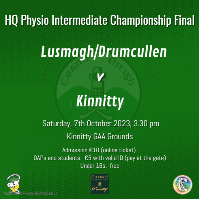 Copy of Kinnitty Under 12 Fixtures (1) | PosterMyWall
