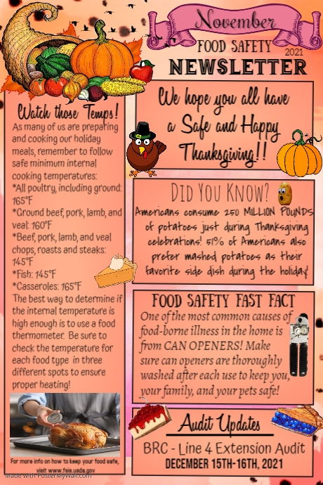 Copy of Copy of Fall Autumn Monthly Newsletter | PosterMyWall