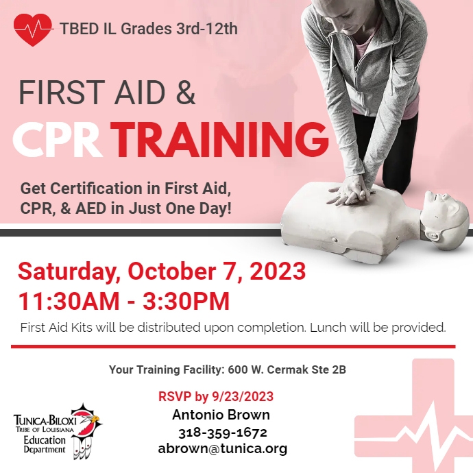 First Aid And CPR Training Certification Ad PosterMyWall