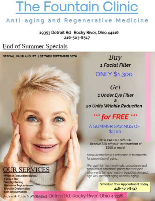 170322 Aesthetic Clinic Poster Template PosterMyWall