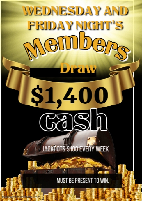 Copy of Members Draw | PosterMyWall