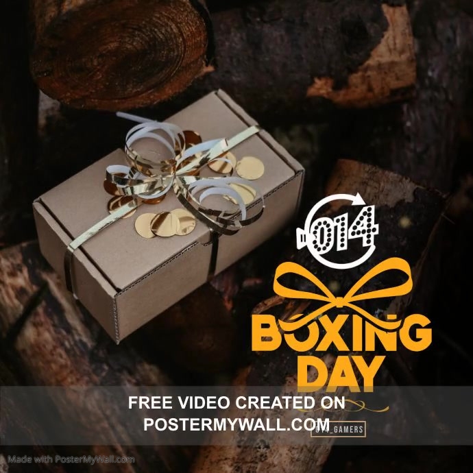 Copy of Merry Christmas Boxing Day Ad PosterMyWall