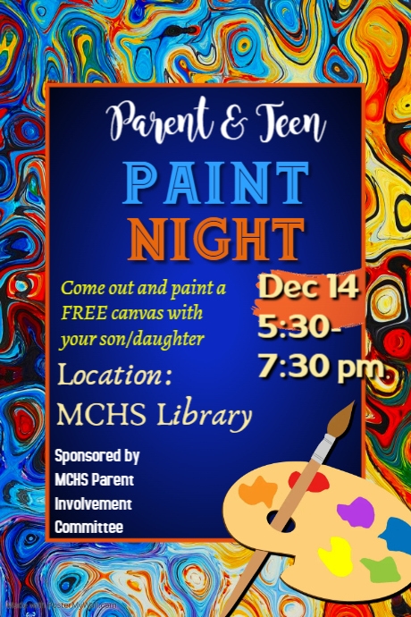 Copy of Copy of Paint Night Poster | PosterMyWall