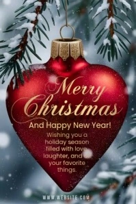 Merry Christmas Poster template