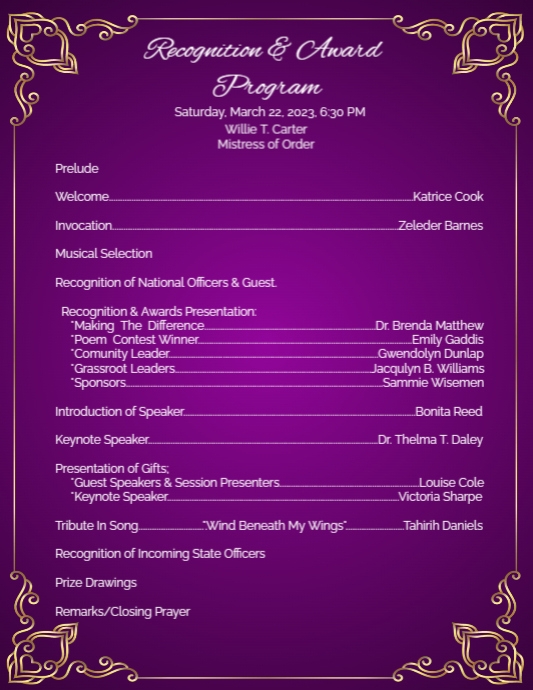 state conference program | PosterMyWall