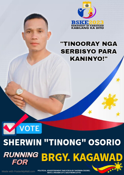 Philippine Election Poster A4 template