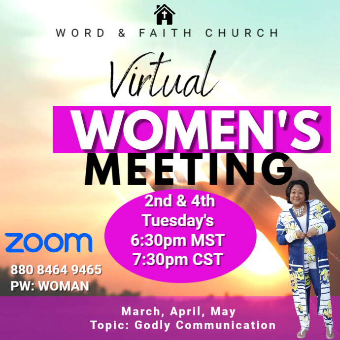 Virtual prayer meeting PosterMyWall