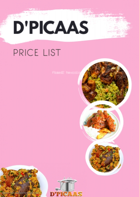Copy of Copy of Price List Menu Card Offers Business Flyer | PosterMyWall