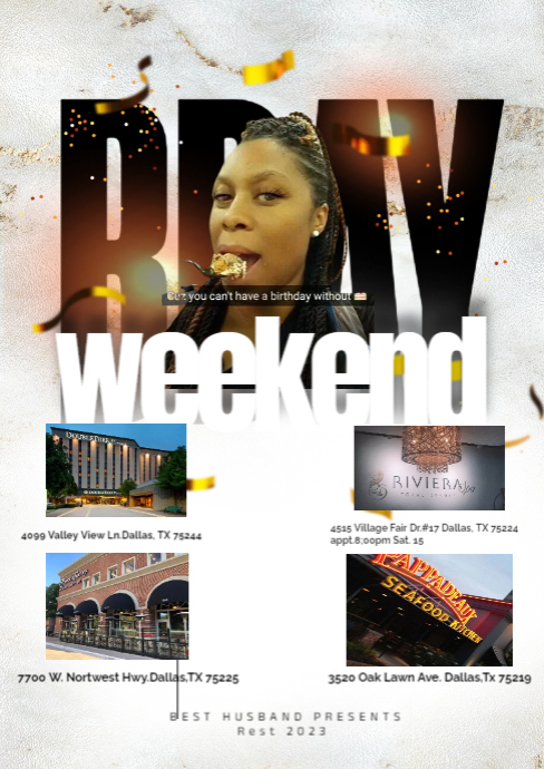 birthday party A4 template