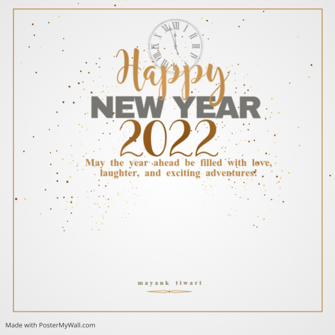 Copy of New year wishes Template | PosterMyWall