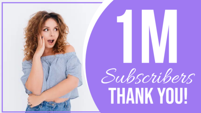 Youtube Subscriber Milestone Template | PosterMyWall