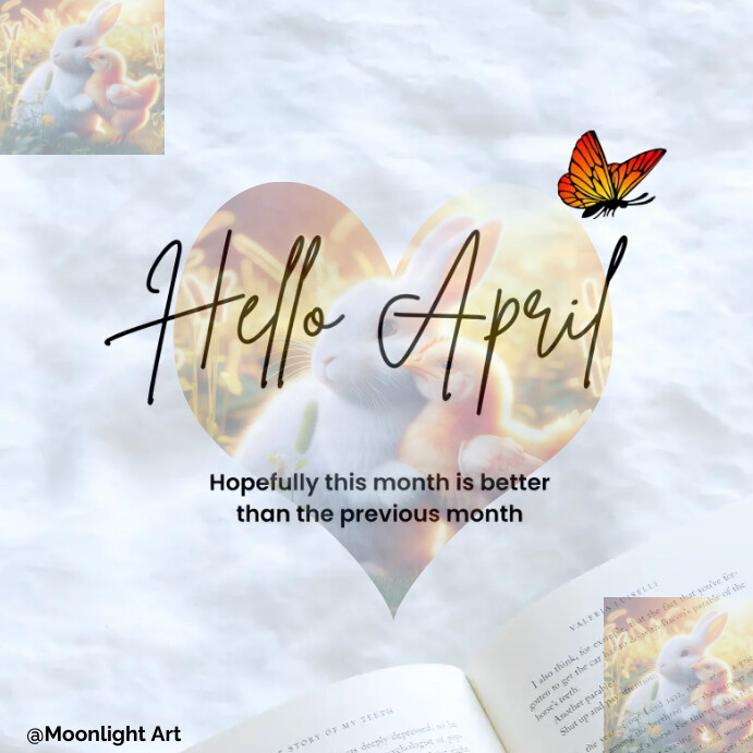 April First Heart 1st April Template | PosterMyWall