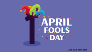 1st April fool's day video template Digitalt display (16:9)