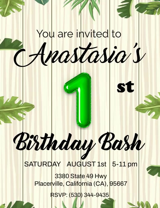 1st Birthday Template PosterMyWall 1st-birthday-template-postermywall