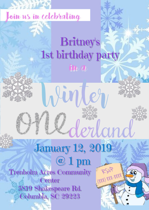 1st Birthday Template | PosterMyWall