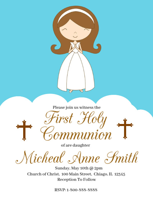 First Communion Banner Templates