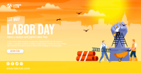 1st May Labour Day Facebook 活动封面 template