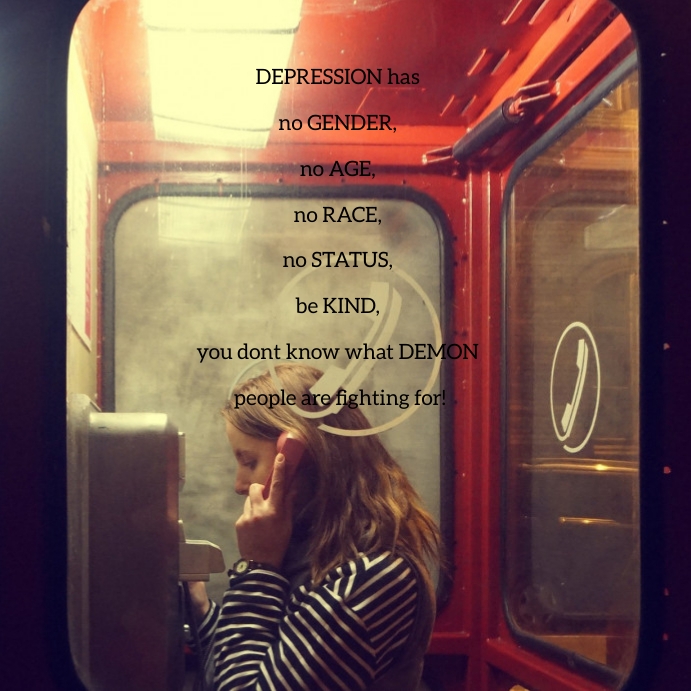 20 Depression Instagram Post template