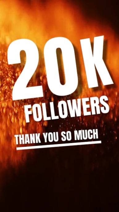 Copy of 20 K FOLLOWERS THANK YOU SO MUCH | PosterMyWall