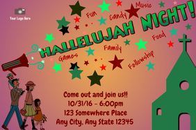 60 Hallelujah Night Customizable Design Templates