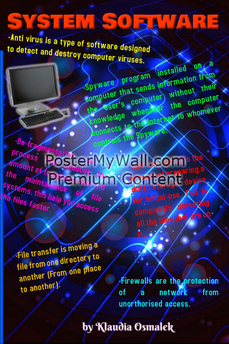 System Software Poster template