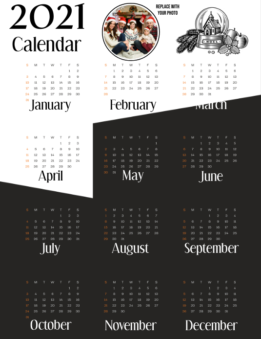 2021 Calendar Template Postermywall us event calendar 2021