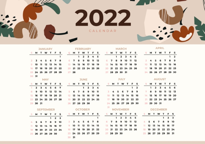 22 Full Year Calendar Template Postermywall 22 Full Year Calendar Template Postermywall
