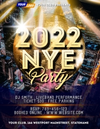 2022 new year eve party flyer Template | PosterMyWall