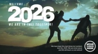 2025 We are in this together mountain video Display digitale (16:9) template