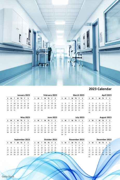 2023 Calendar Poster template