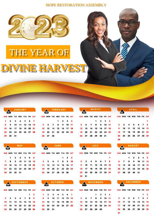 2023 Calendar Template PosterMyWall