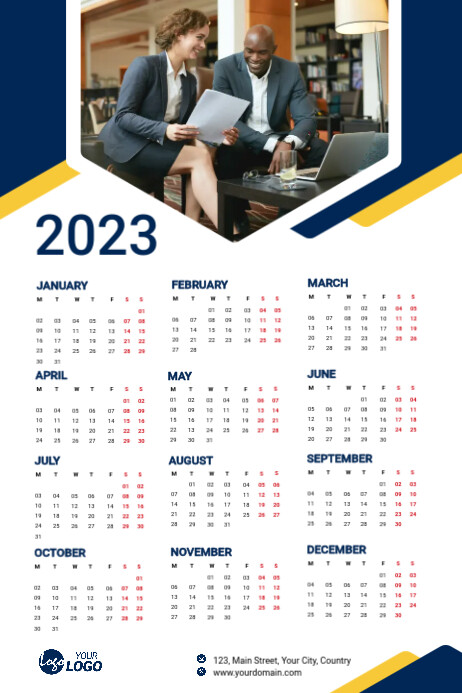 2023 Calendar Template PosterMyWall