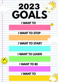 Poster Goal Examples Goal Poster Template 2024 Student Goal Templates | Resources For
