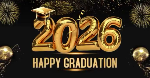 2026 Graduation Facebook begivenhed cover template